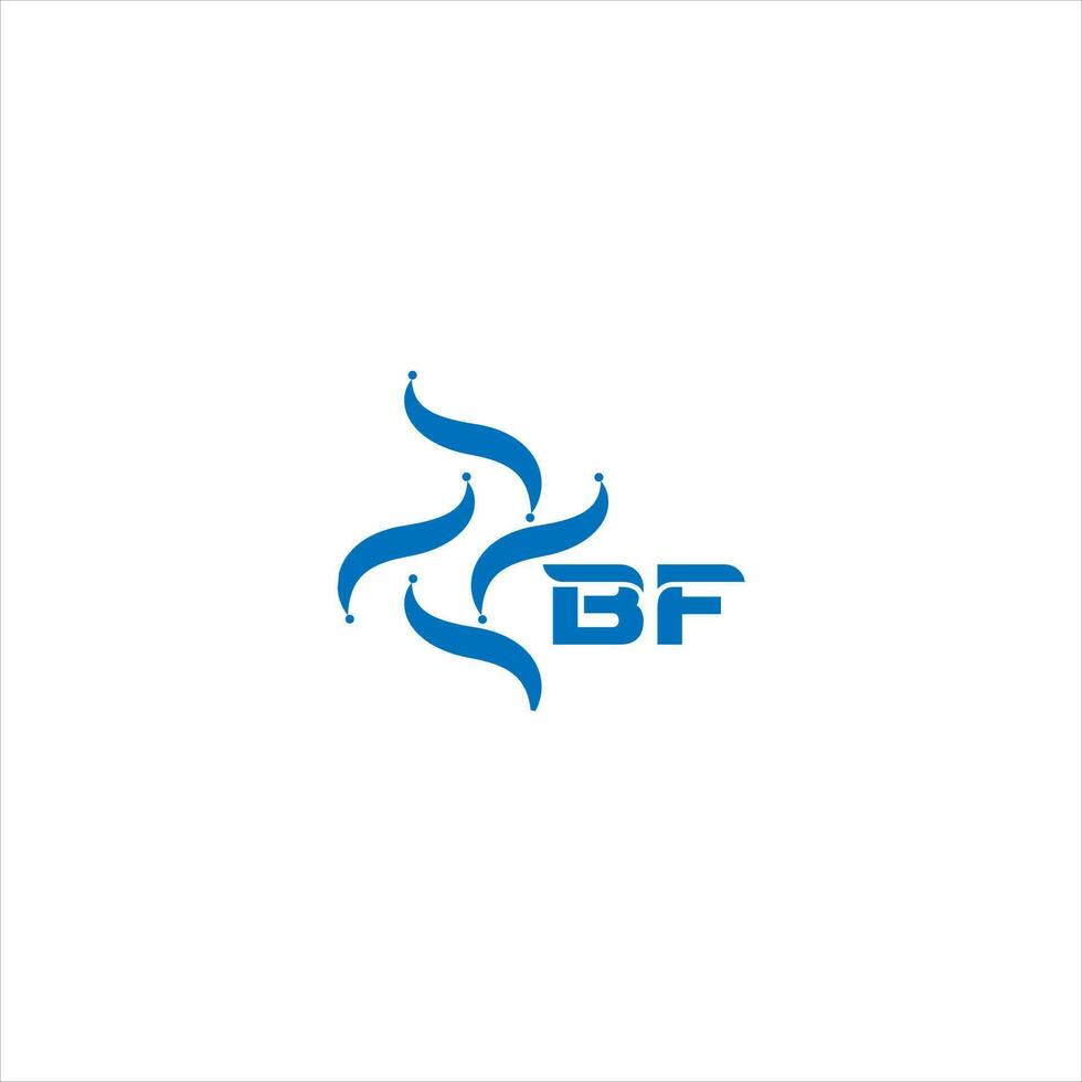 bf lettre logo conception. bf Créatif minimaliste initiales lettre logo concept. bf unique moderne plat abstrait vecteur lettre logo conception.