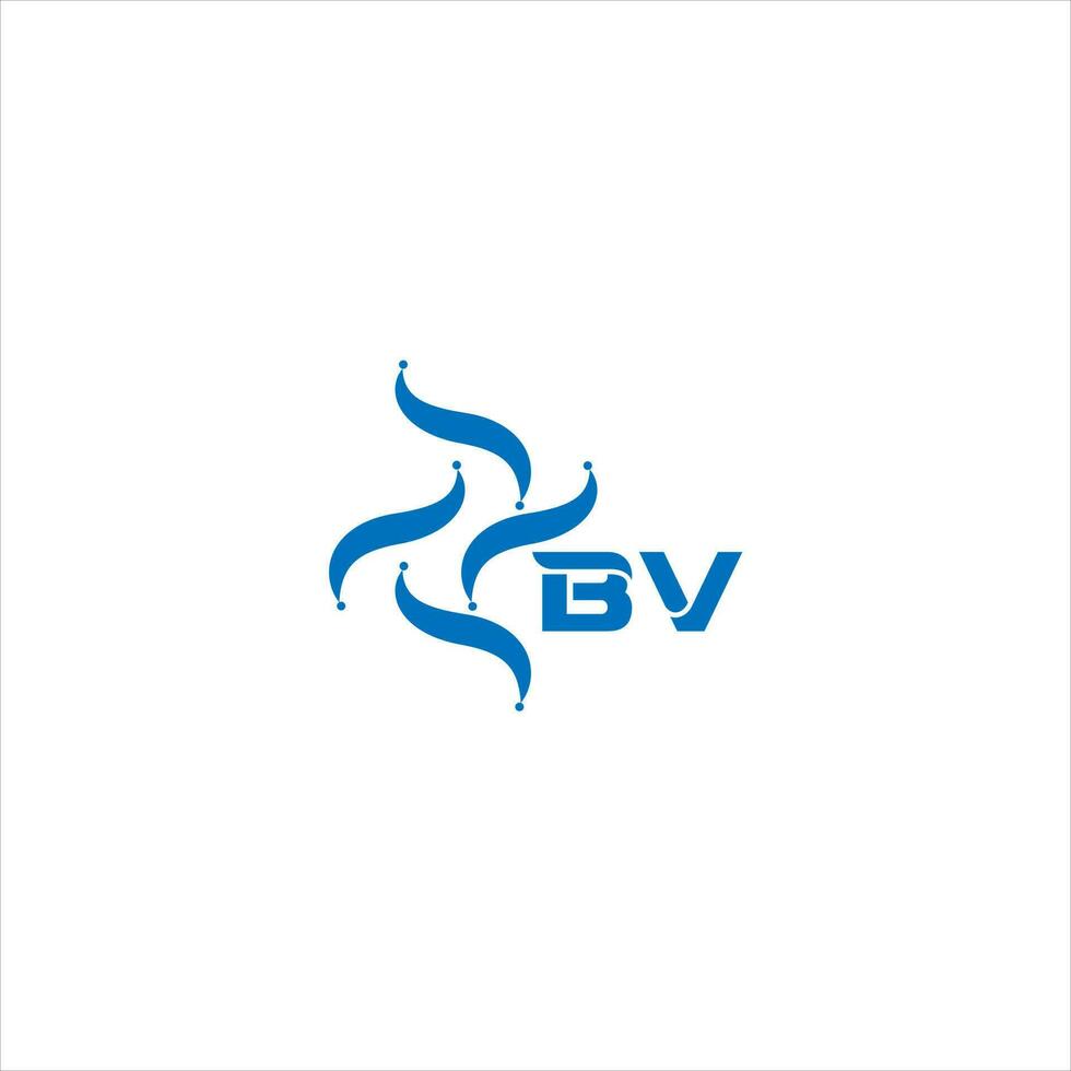 bv lettre logo conception. bv Créatif minimaliste initiales lettre logo concept. bv unique moderne plat abstrait vecteur lettre logo conception.