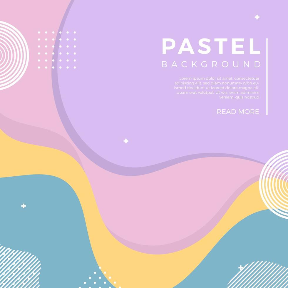 Flat Abstract Pastel Vector Background