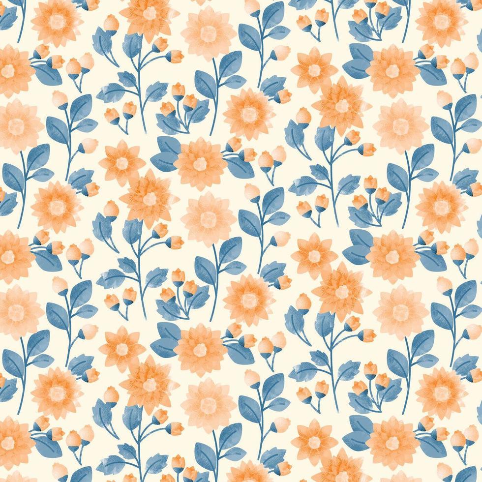 Vector Floral Seamless Pattern