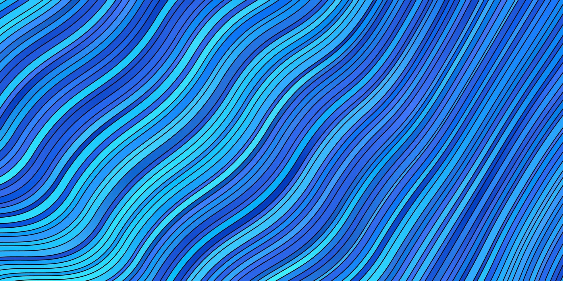 fond de vecteur bleu clair avec des arcs. illustration colorée avec des lignes courbes. modèle pour les annonces, publicités.