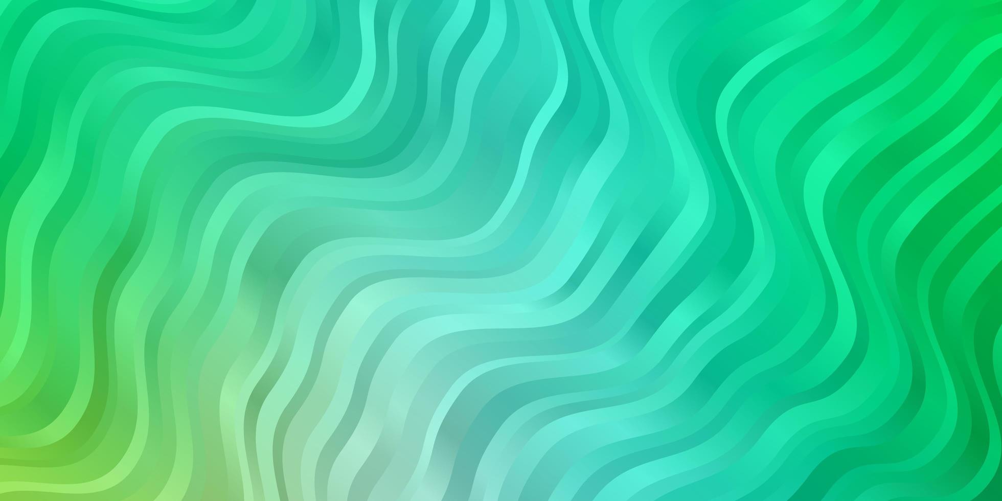 motif vectoriel vert clair avec des courbes. illustration colorée dans un style circulaire avec des lignes. modèle pour votre conception d'interface utilisateur.