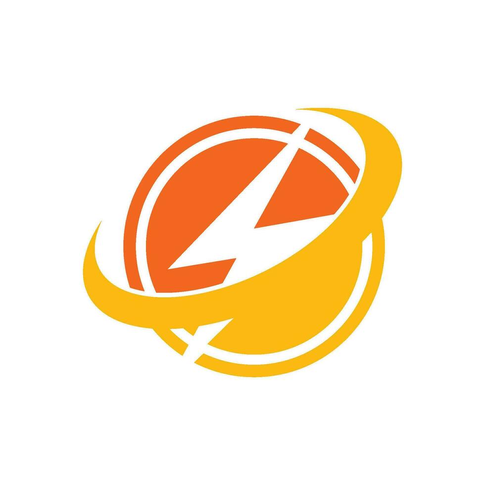 Flash Thunderbolt template vecteur icône illustration
