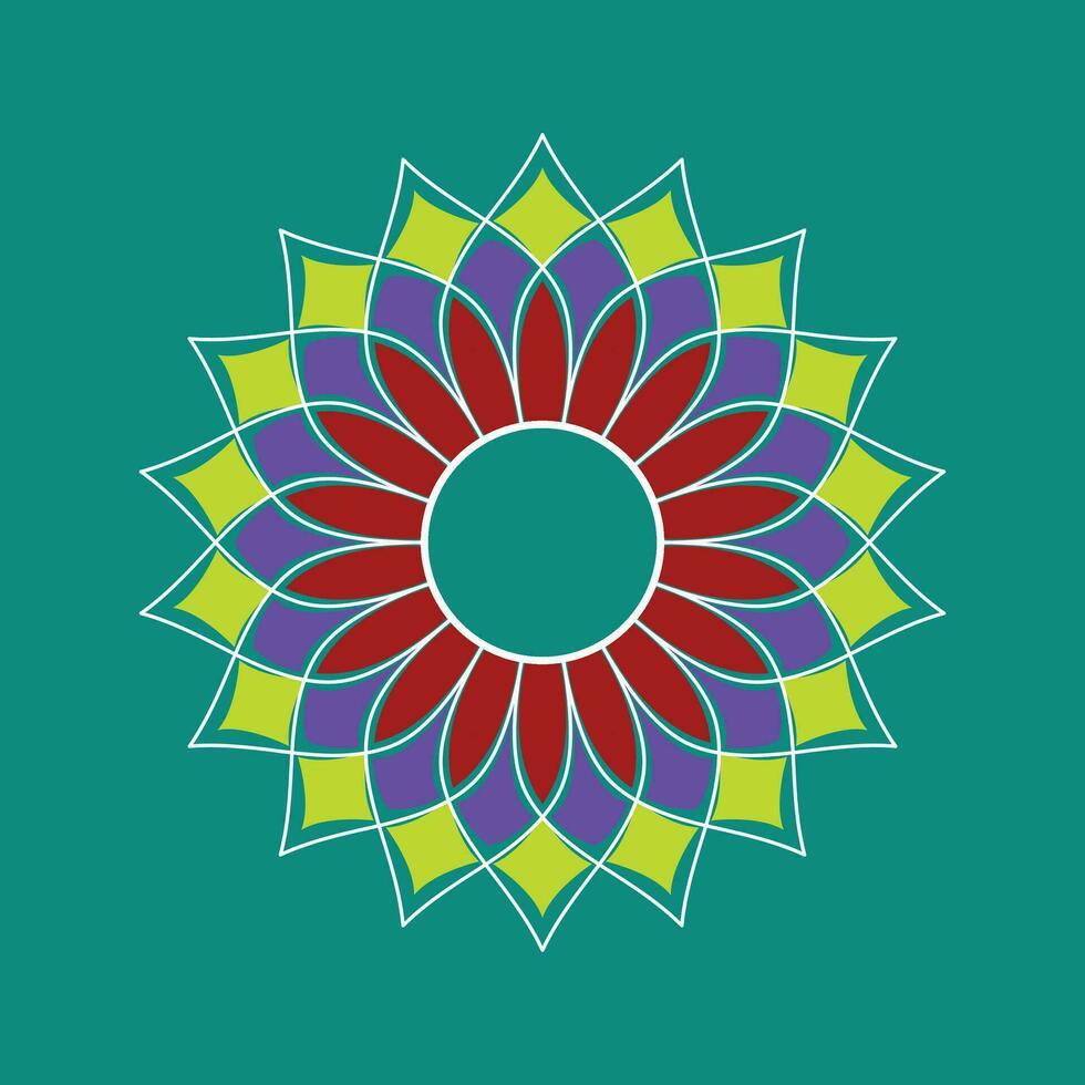 circulaire modèle dans forme de mandala avec fleur pour henné, tatouage, décoration. décoratif ornement dans ethnique Oriental style. main tiré Contexte. Islam, arabe, Indien. mandalas pour coloration livre. vecteur