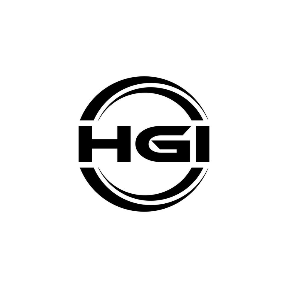 hgi logo conception, inspiration pour une unique identité. moderne élégance et Créatif conception. filigrane votre Succès avec le frappant cette logo. vecteur