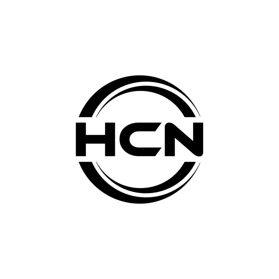 hcn logo conception, inspiration pour une unique identité. moderne élégance et Créatif conception. filigrane votre Succès avec le frappant cette logo. vecteur