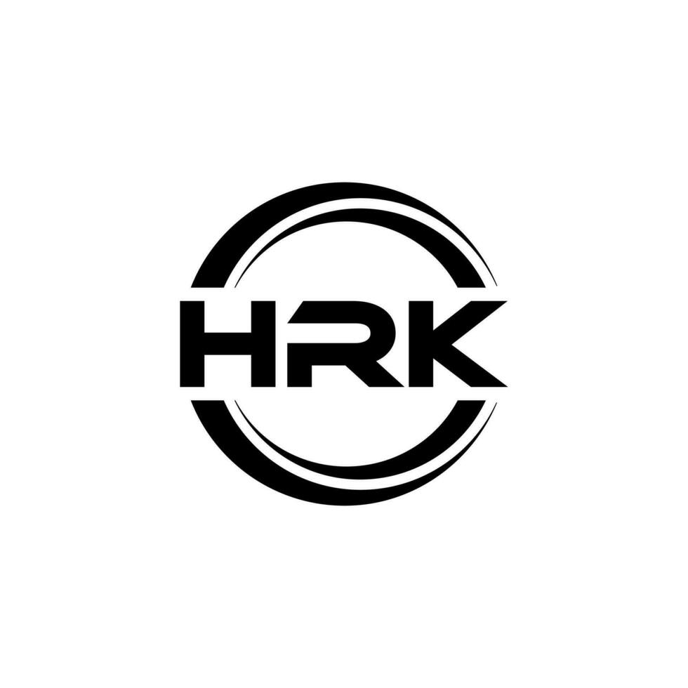 hrk logo conception, inspiration pour une unique identité. moderne élégance et Créatif conception. filigrane votre Succès avec le frappant cette logo. vecteur