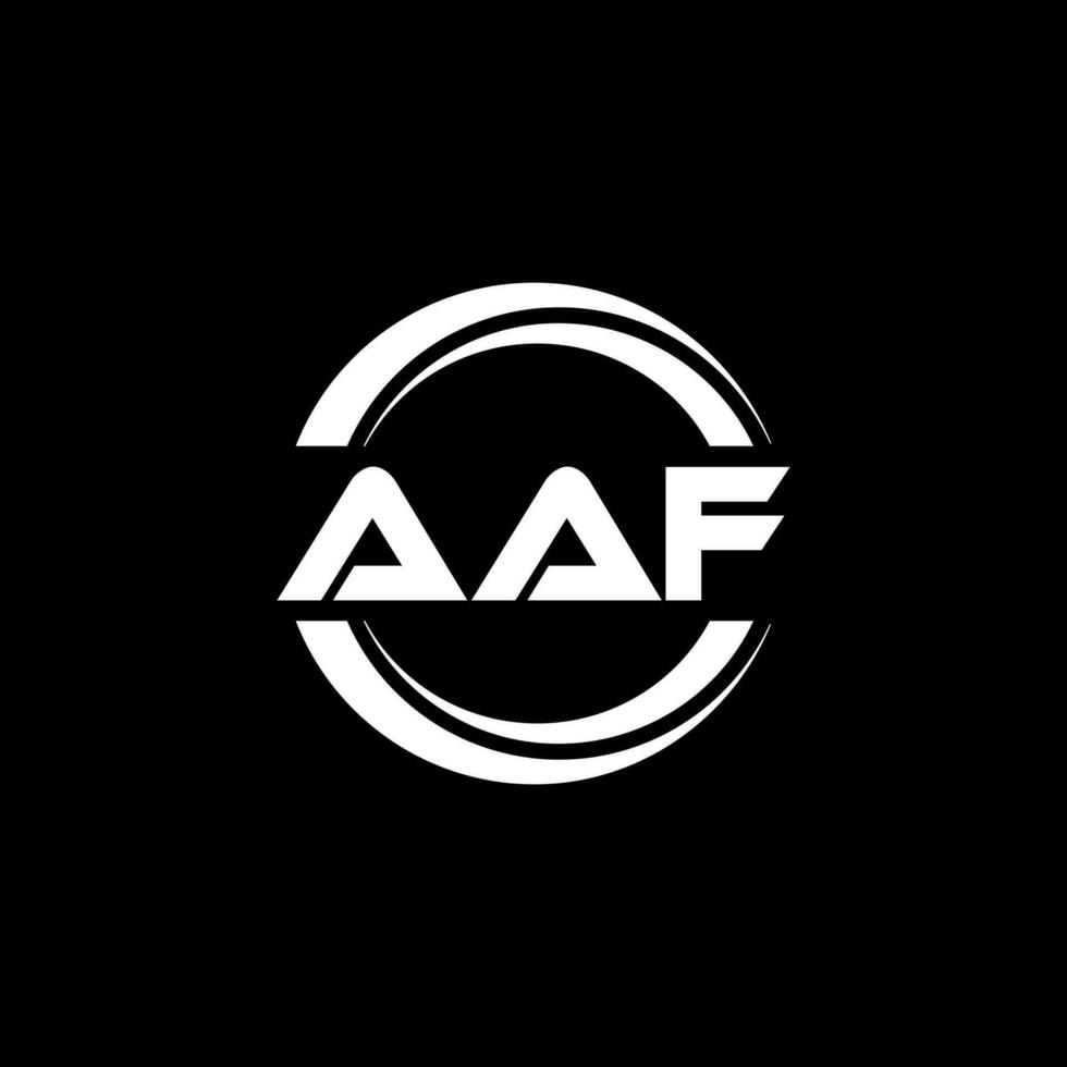 aaf logo conception, inspiration pour une unique identité. moderne élégance et Créatif conception. filigrane votre Succès avec le frappant cette logo. vecteur