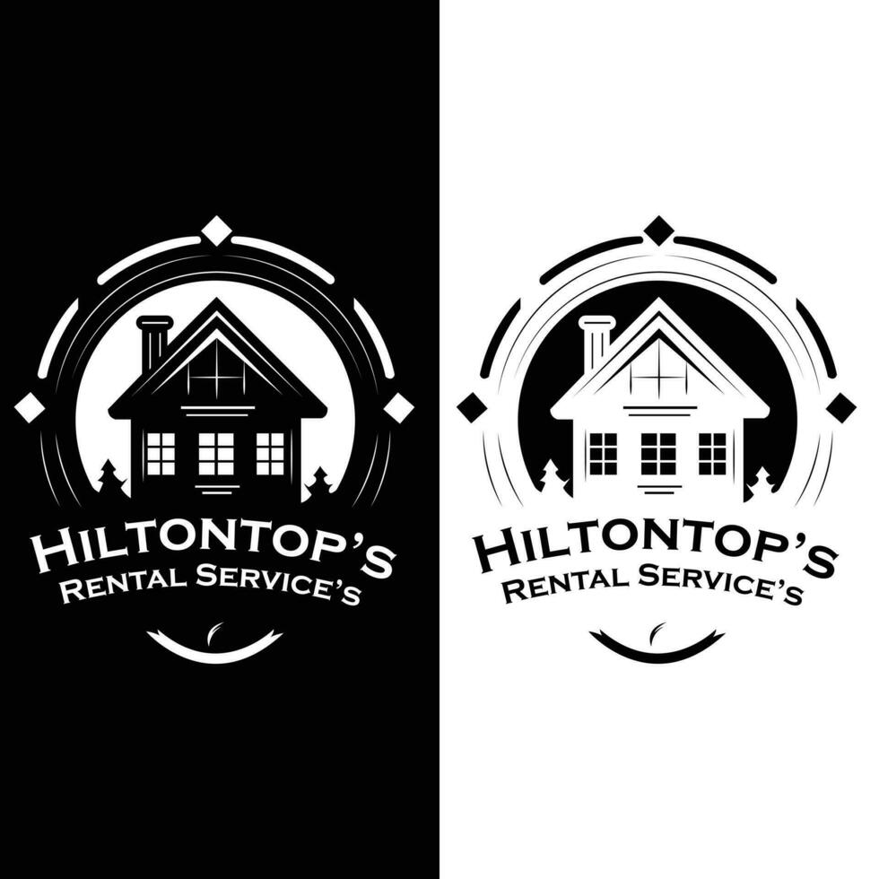 Hilton hauts de location prestations de service logo vecteur