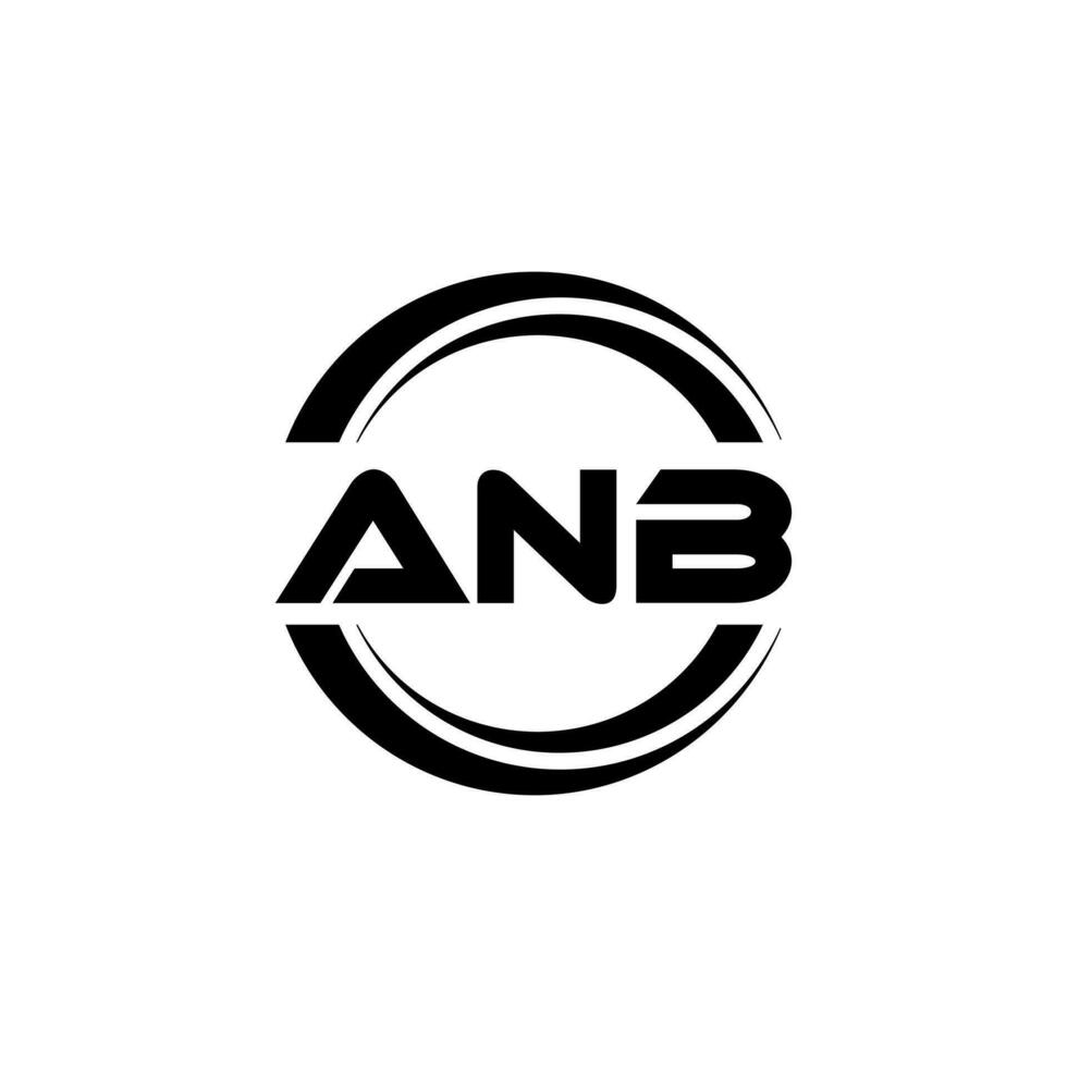 anb logo conception, inspiration pour une unique identité. moderne élégance et Créatif conception. filigrane votre Succès avec le frappant cette logo. vecteur