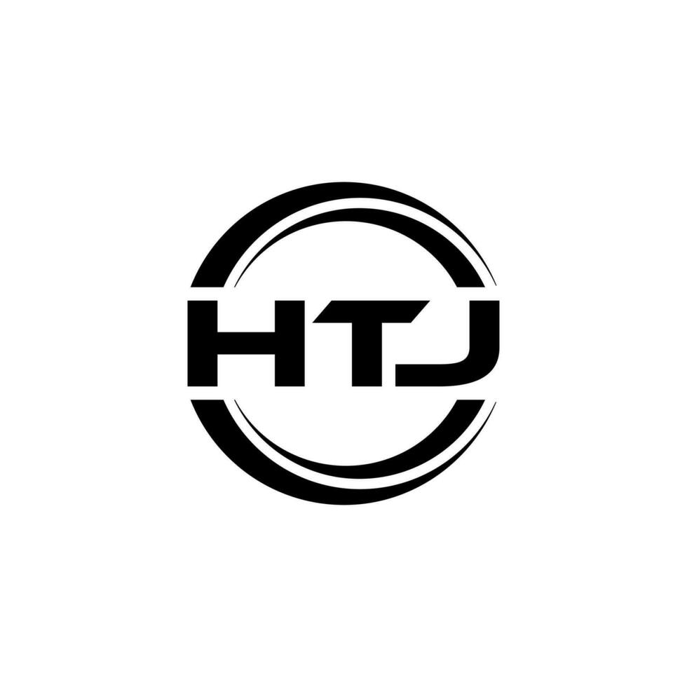 htj logo conception, inspiration pour une unique identité. moderne élégance et Créatif conception. filigrane votre Succès avec le frappant cette logo. vecteur