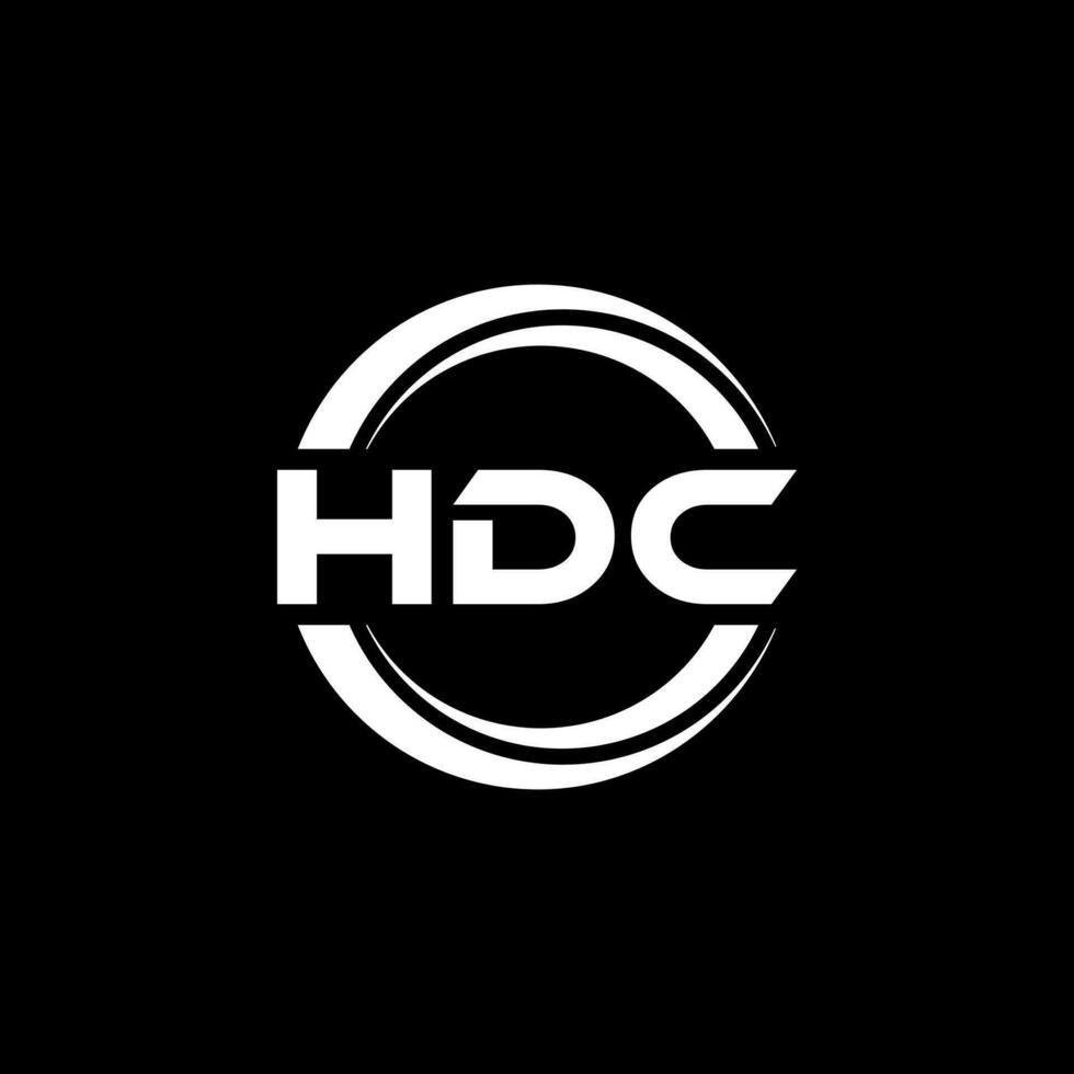 hdc logo conception, inspiration pour une unique identité. moderne élégance et Créatif conception. filigrane votre Succès avec le frappant cette logo. vecteur