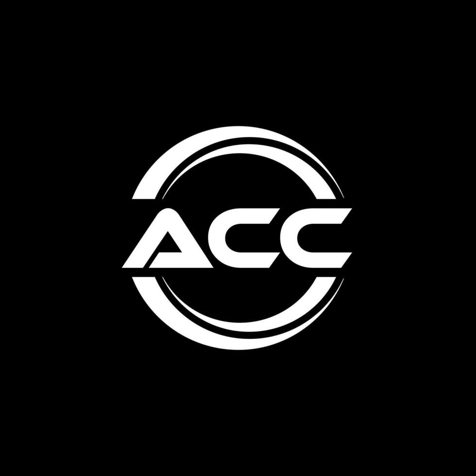 acc logo conception, inspiration pour une unique identité. moderne élégance et Créatif conception. filigrane votre Succès avec le frappant cette logo. vecteur