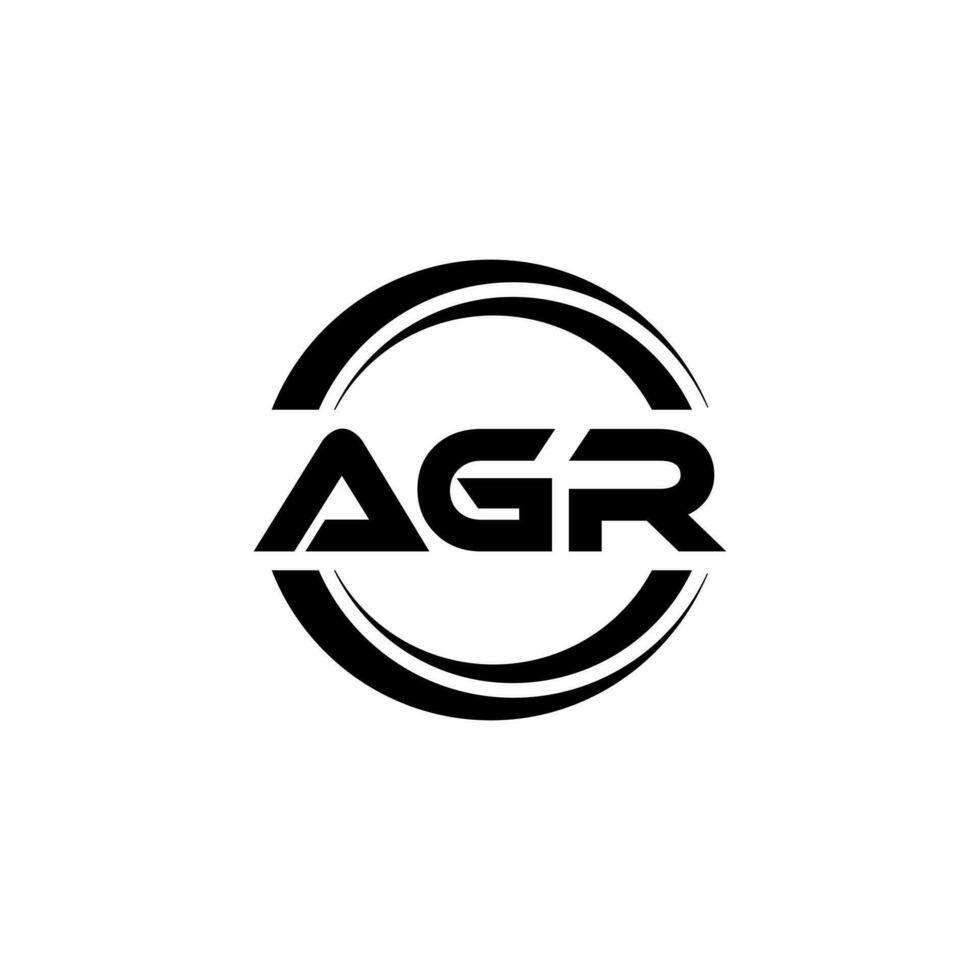 agr logo conception, inspiration pour une unique identité. moderne élégance et Créatif conception. filigrane votre Succès avec le frappant cette logo. vecteur