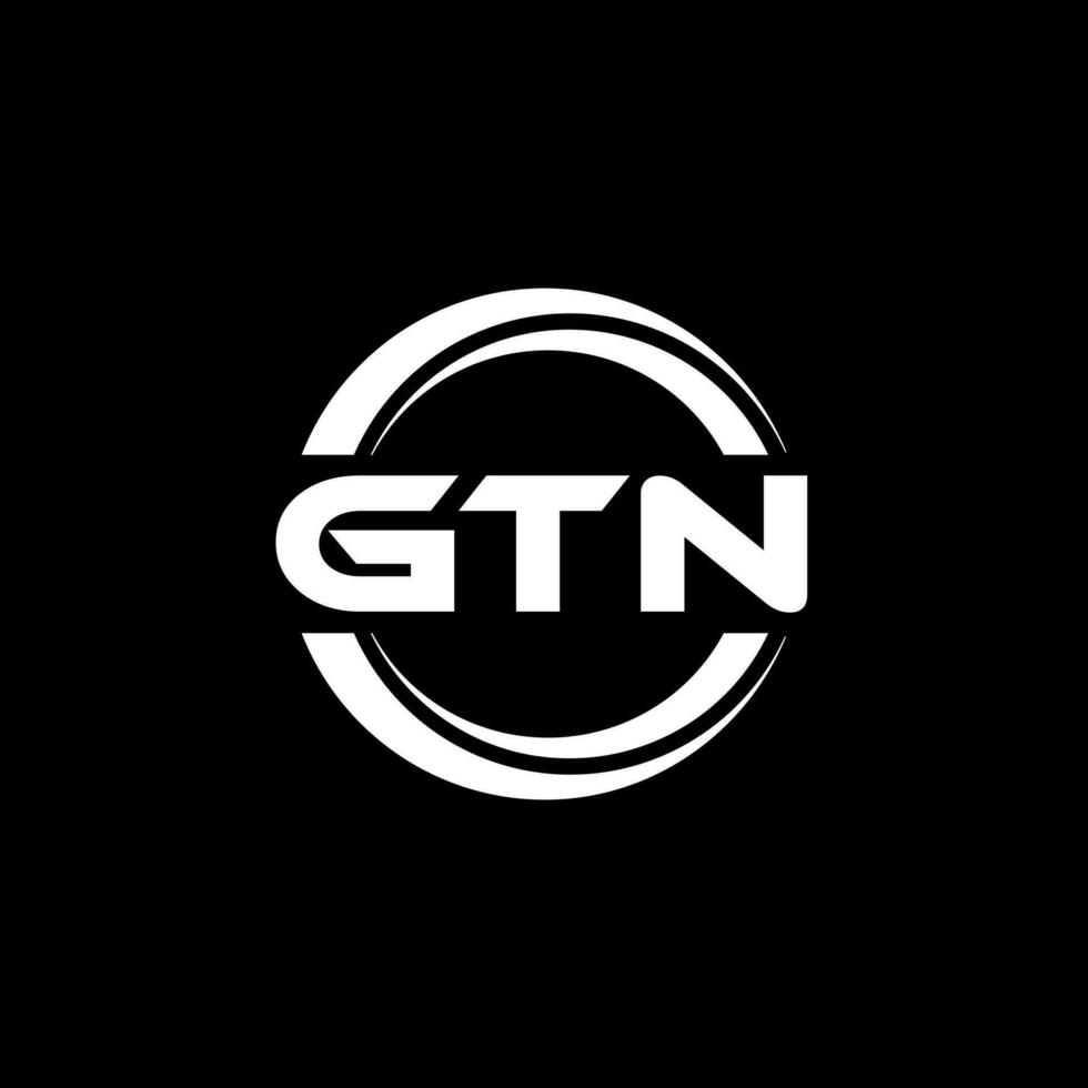 gtn logo conception, inspiration pour une unique identité. moderne élégance et Créatif conception. filigrane votre Succès avec le frappant cette logo. vecteur