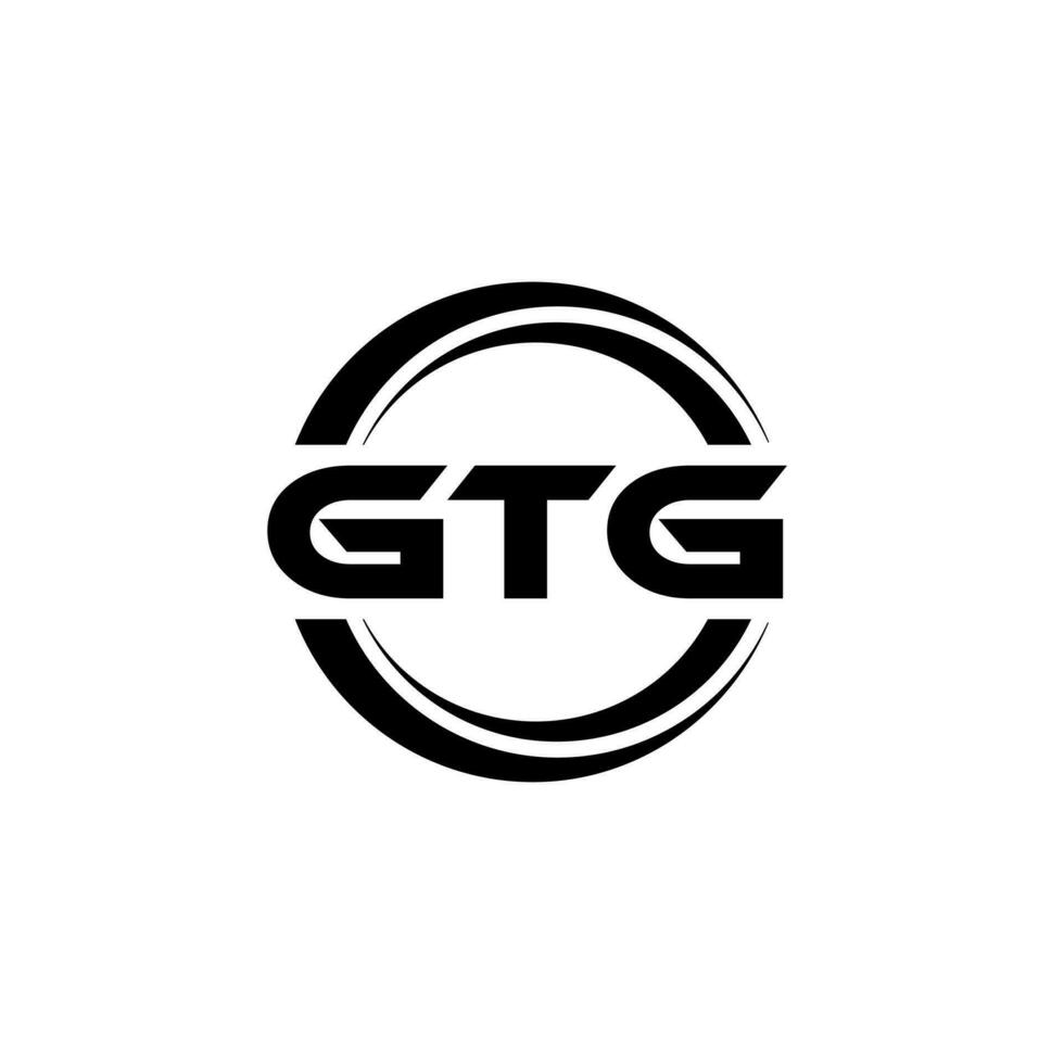 gtg logo conception, inspiration pour une unique identité. moderne élégance et Créatif conception. filigrane votre Succès avec le frappant cette logo. vecteur