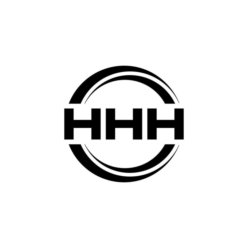 hhh logo conception, inspiration pour une unique identité. moderne élégance et Créatif conception. filigrane votre Succès avec le frappant cette logo. vecteur