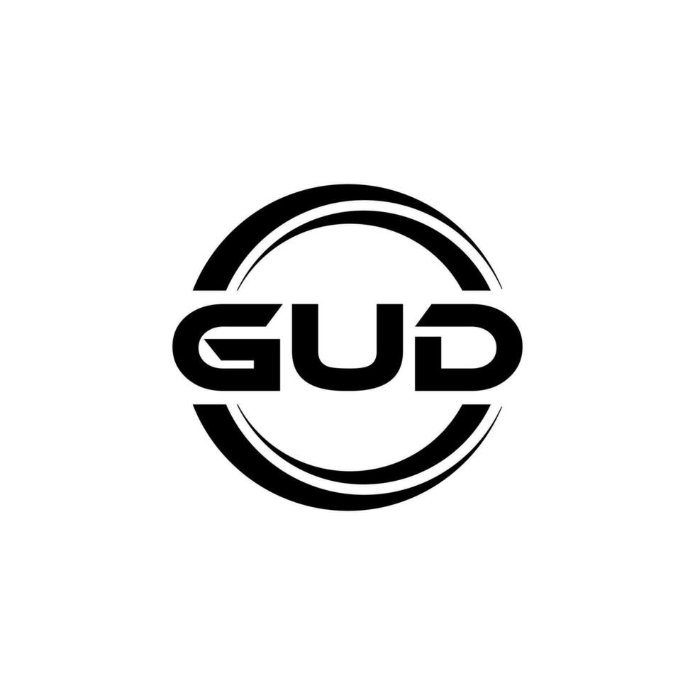 gud logo conception, inspiration pour une unique identité. moderne élégance et Créatif conception. filigrane votre Succès avec le frappant cette logo. vecteur