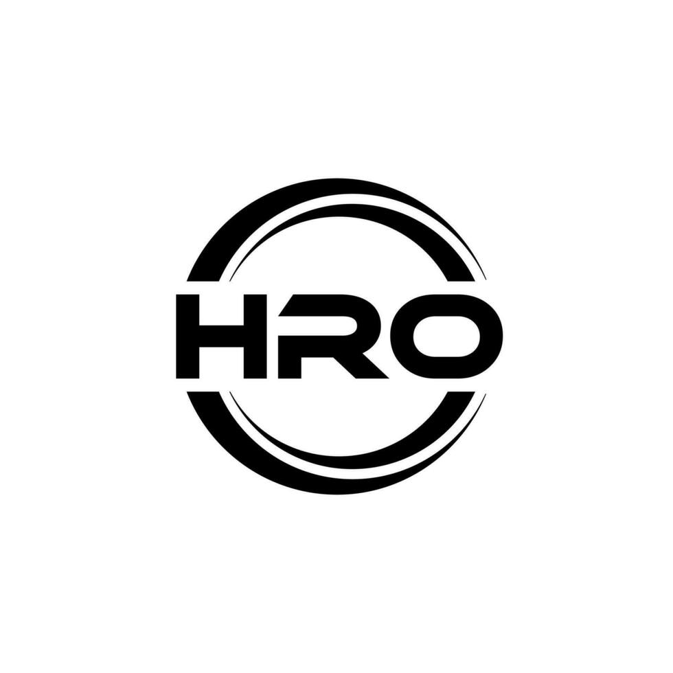hro logo conception, inspiration pour une unique identité. moderne élégance et Créatif conception. filigrane votre Succès avec le frappant cette logo. vecteur