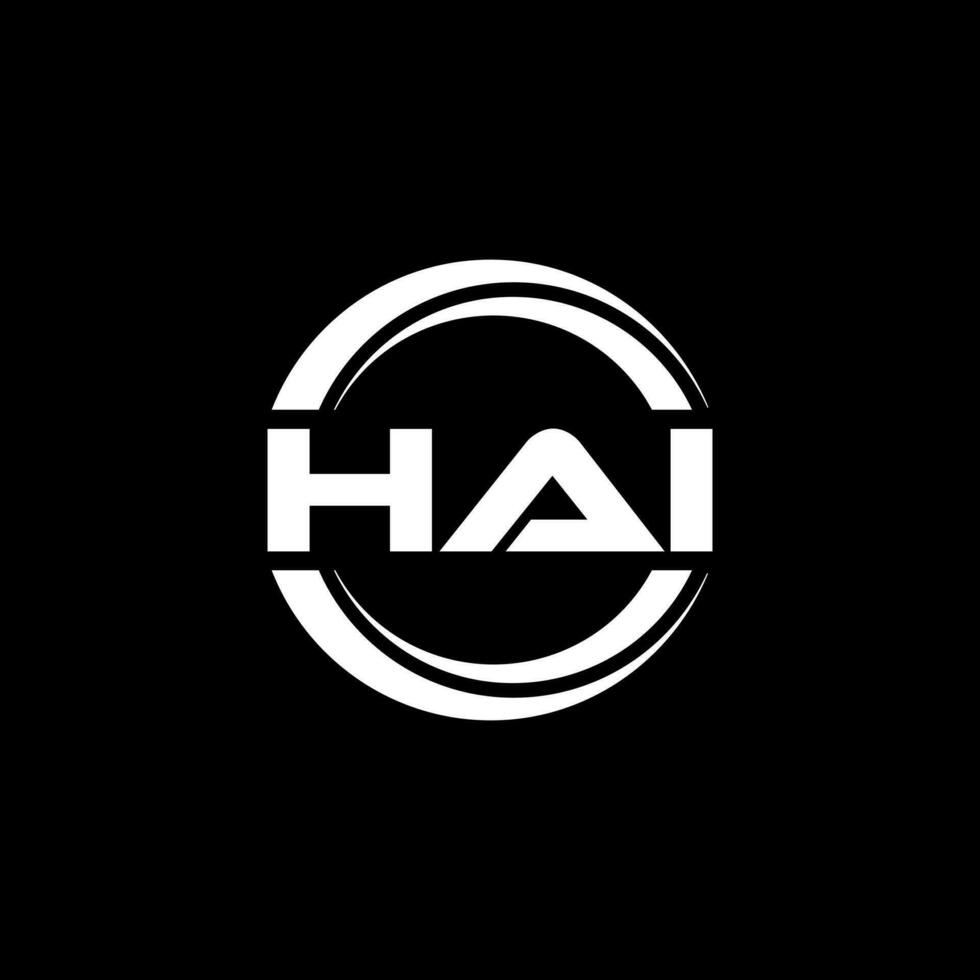 hai logo conception, inspiration pour une unique identité. moderne élégance et Créatif conception. filigrane votre Succès avec le frappant cette logo. vecteur