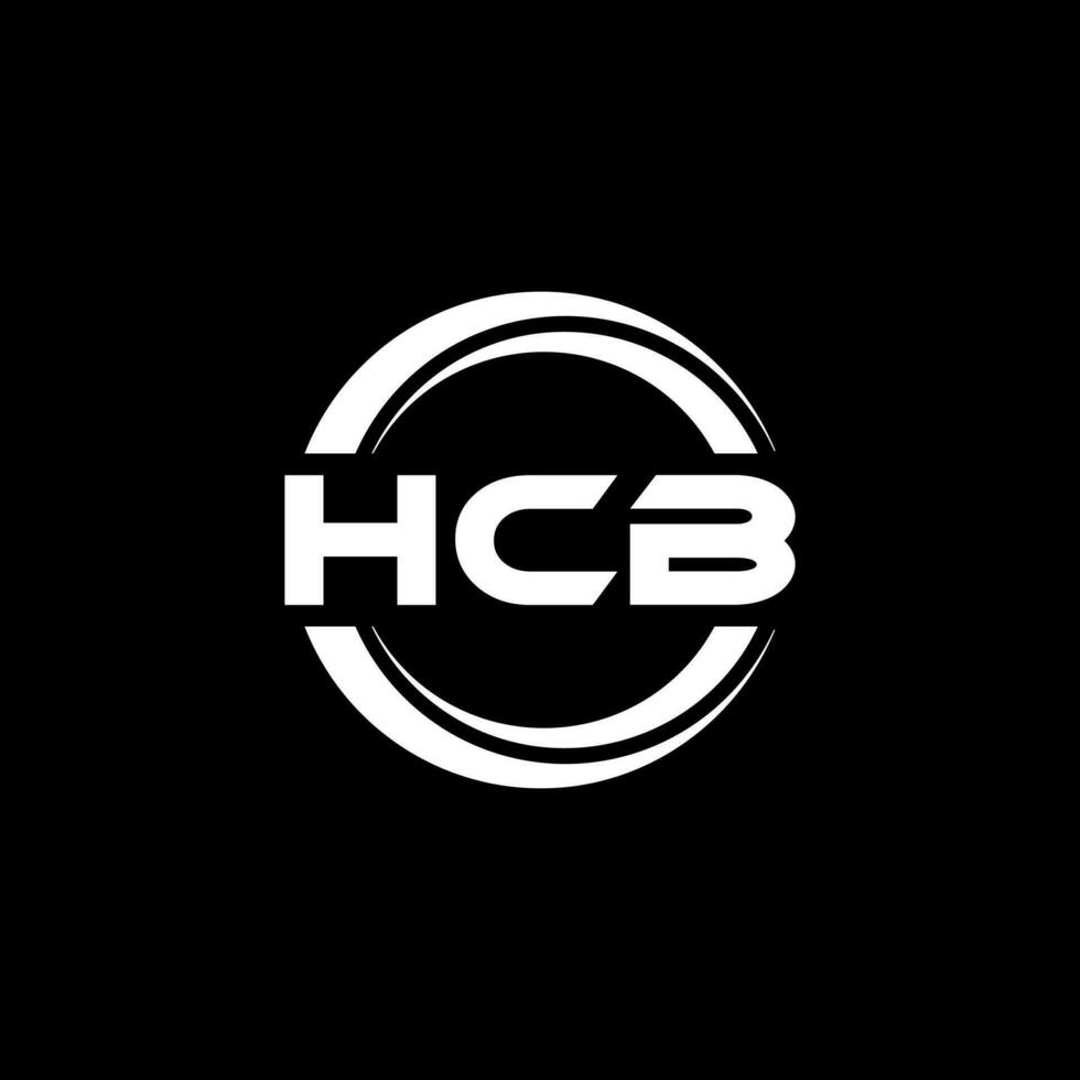 hcb logo conception, inspiration pour une unique identité. moderne élégance et Créatif conception. filigrane votre Succès avec le frappant cette logo. vecteur