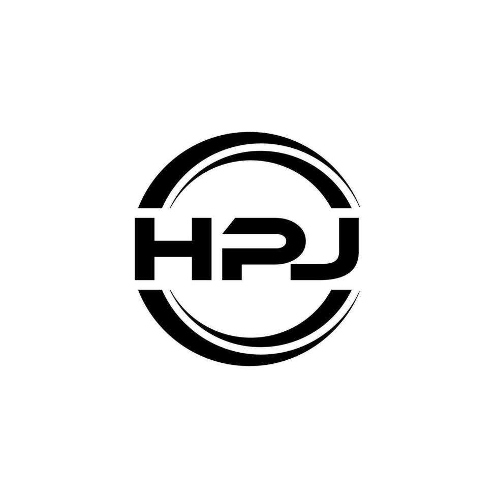 HPJ logo conception, inspiration pour une unique identité. moderne élégance et Créatif conception. filigrane votre Succès avec le frappant cette logo. vecteur