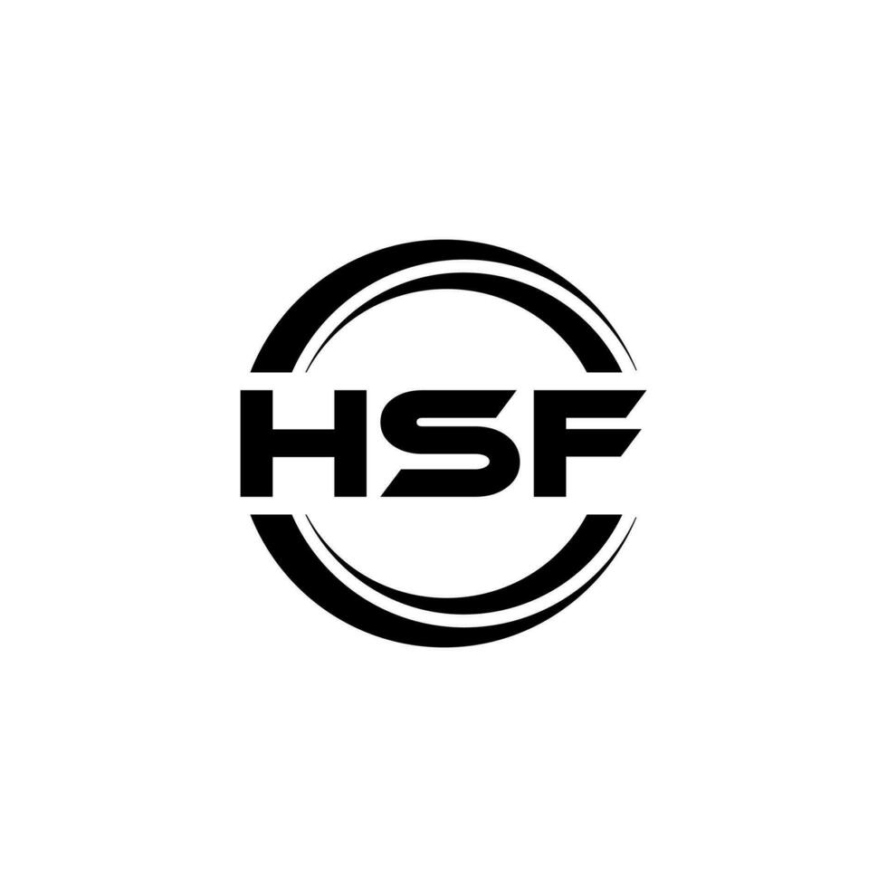 hsf logo conception, inspiration pour une unique identité. moderne élégance et Créatif conception. filigrane votre Succès avec le frappant cette logo. vecteur