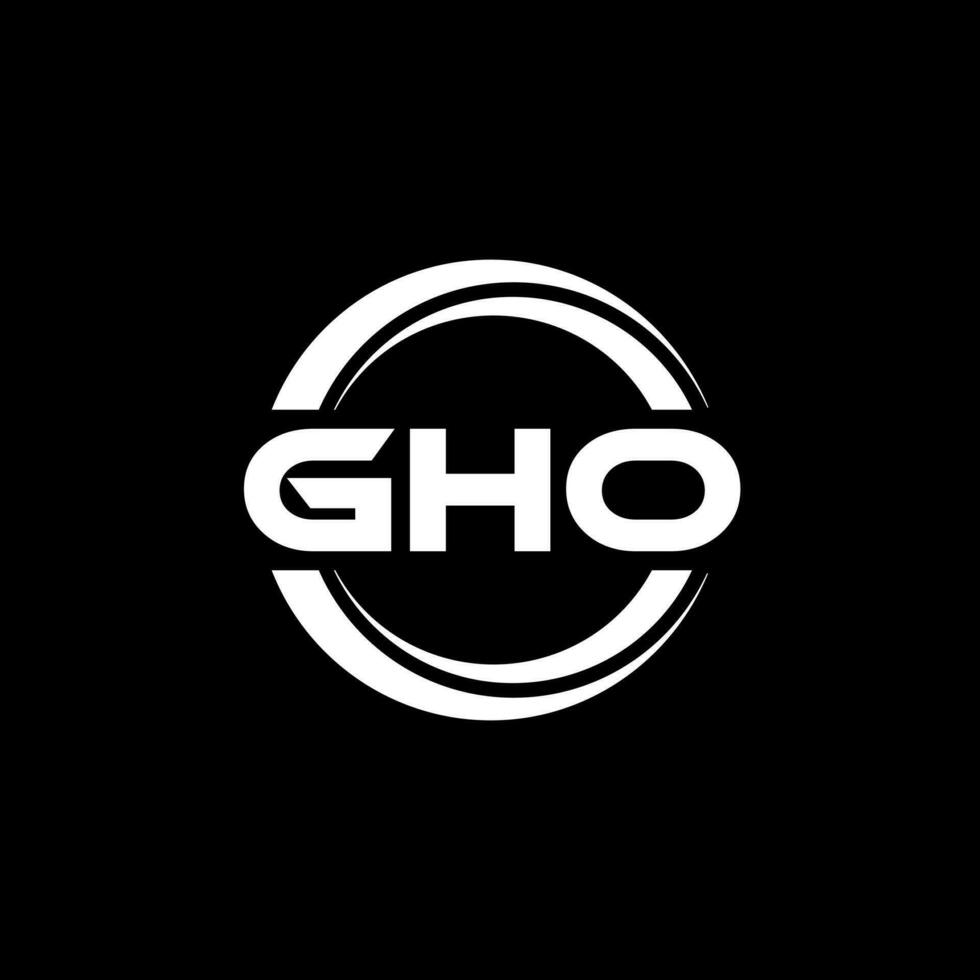 gho logo conception, inspiration pour une unique identité. moderne élégance et Créatif conception. filigrane votre Succès avec le frappant cette logo. vecteur