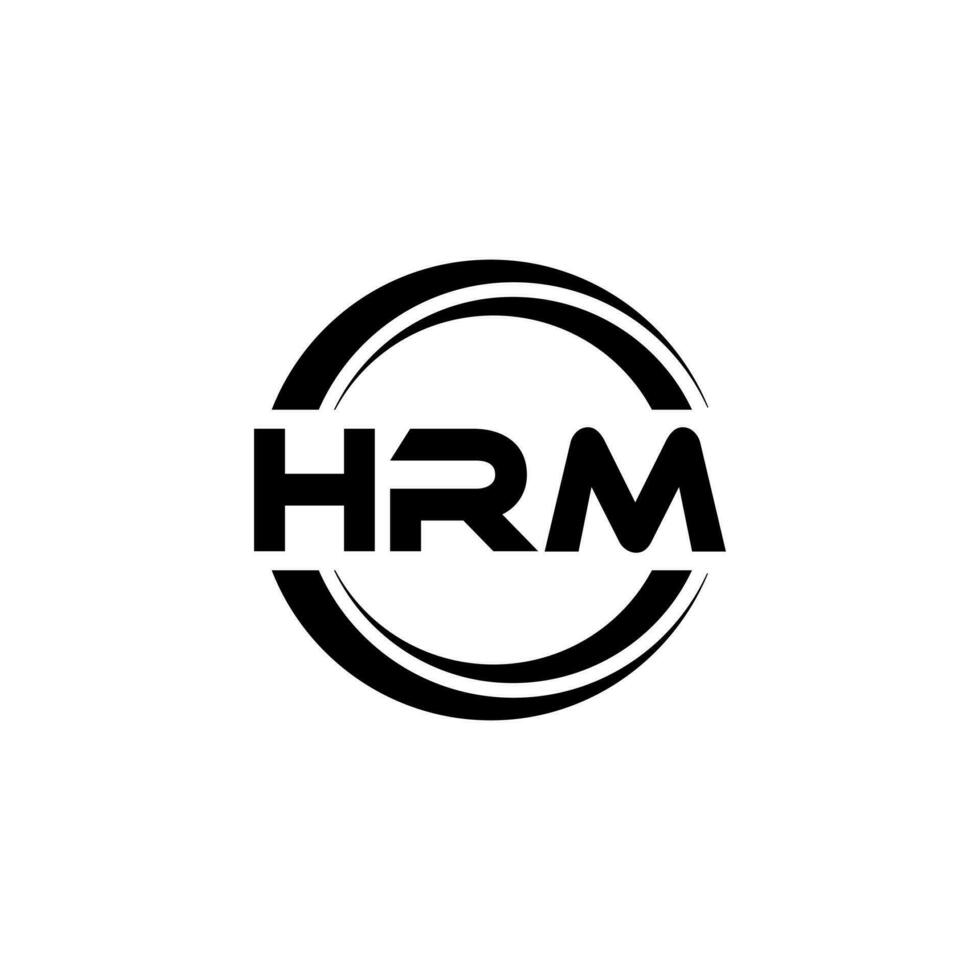 hrm logo conception, inspiration pour une unique identité. moderne élégance et Créatif conception. filigrane votre Succès avec le frappant cette logo. vecteur