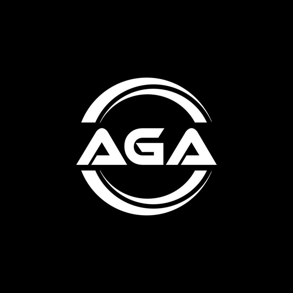 aga logo conception, inspiration pour une unique identité. moderne élégance et Créatif conception. filigrane votre Succès avec le frappant cette logo. vecteur