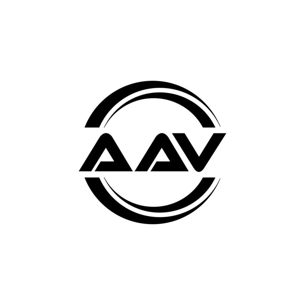 aav logo conception, inspiration pour une unique identité. moderne élégance et Créatif conception. filigrane votre Succès avec le frappant cette logo. vecteur