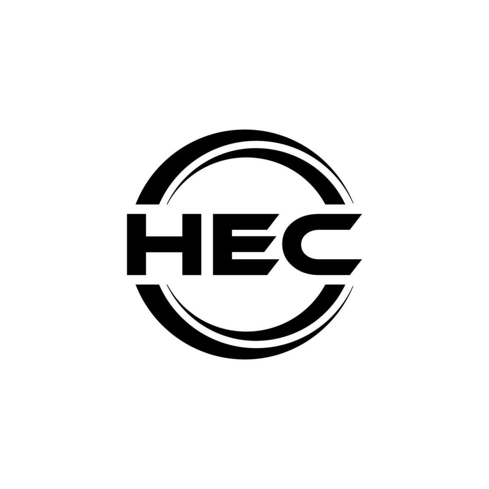 hec logo conception, inspiration pour une unique identité. moderne élégance et Créatif conception. filigrane votre Succès avec le frappant cette logo. vecteur