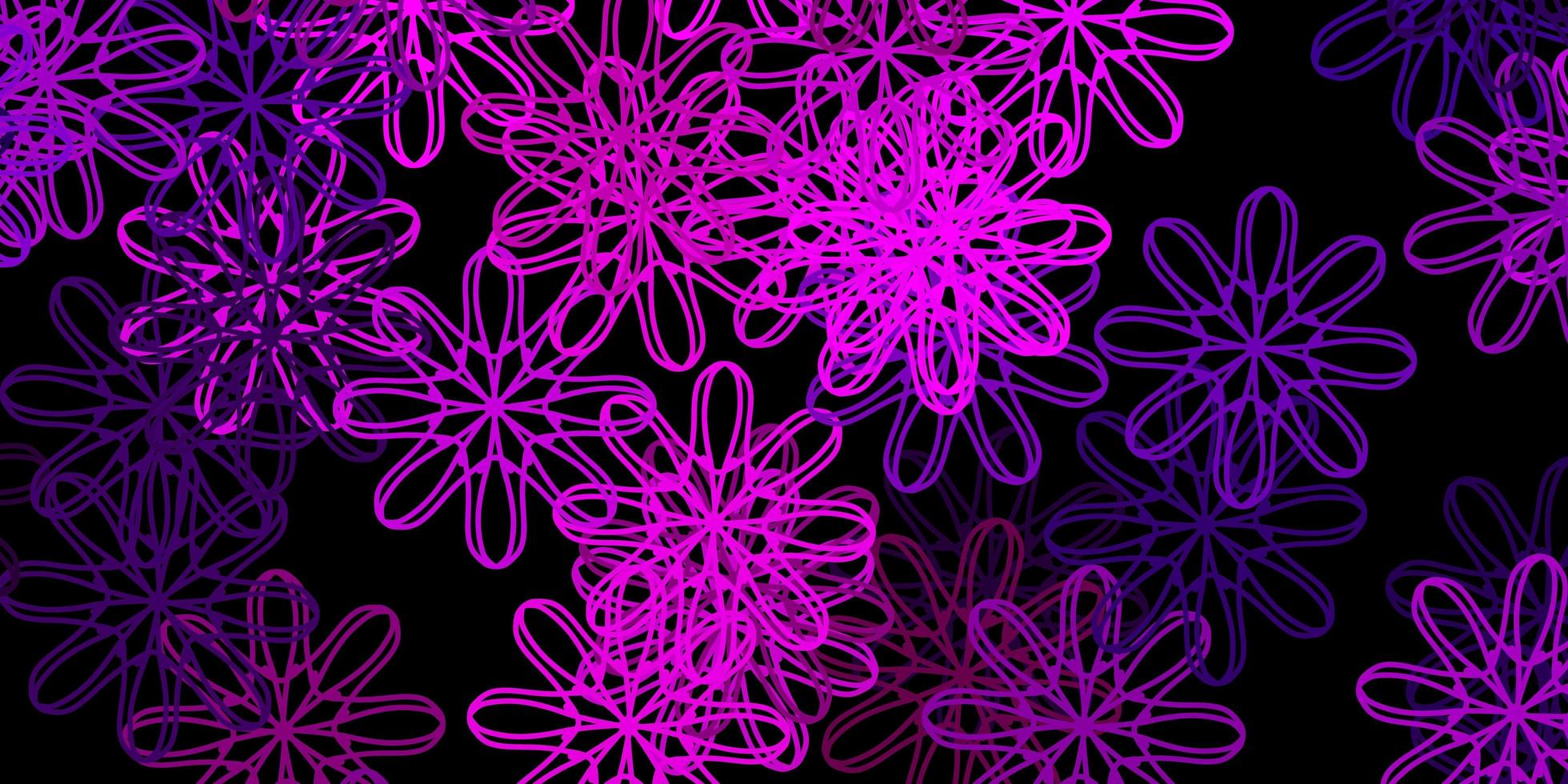 modèle vectoriel violet foncé avec des formes abstraites.