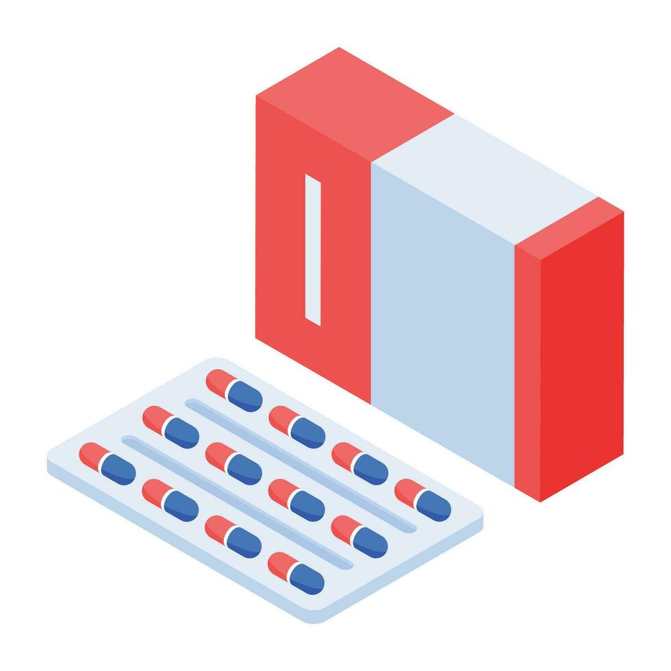 ensemble de médical équipement isométrique Icônes vecteur