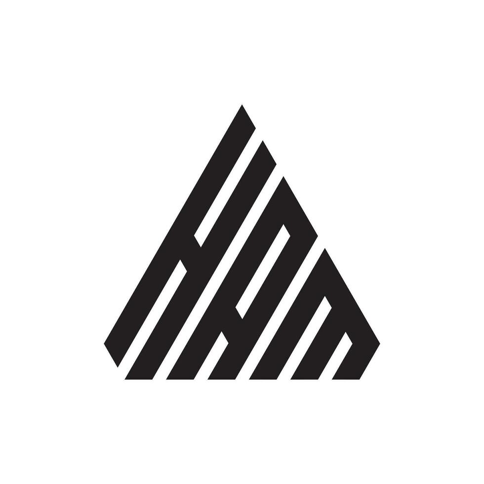 Triangle jambon logo conception vecteur illustration.