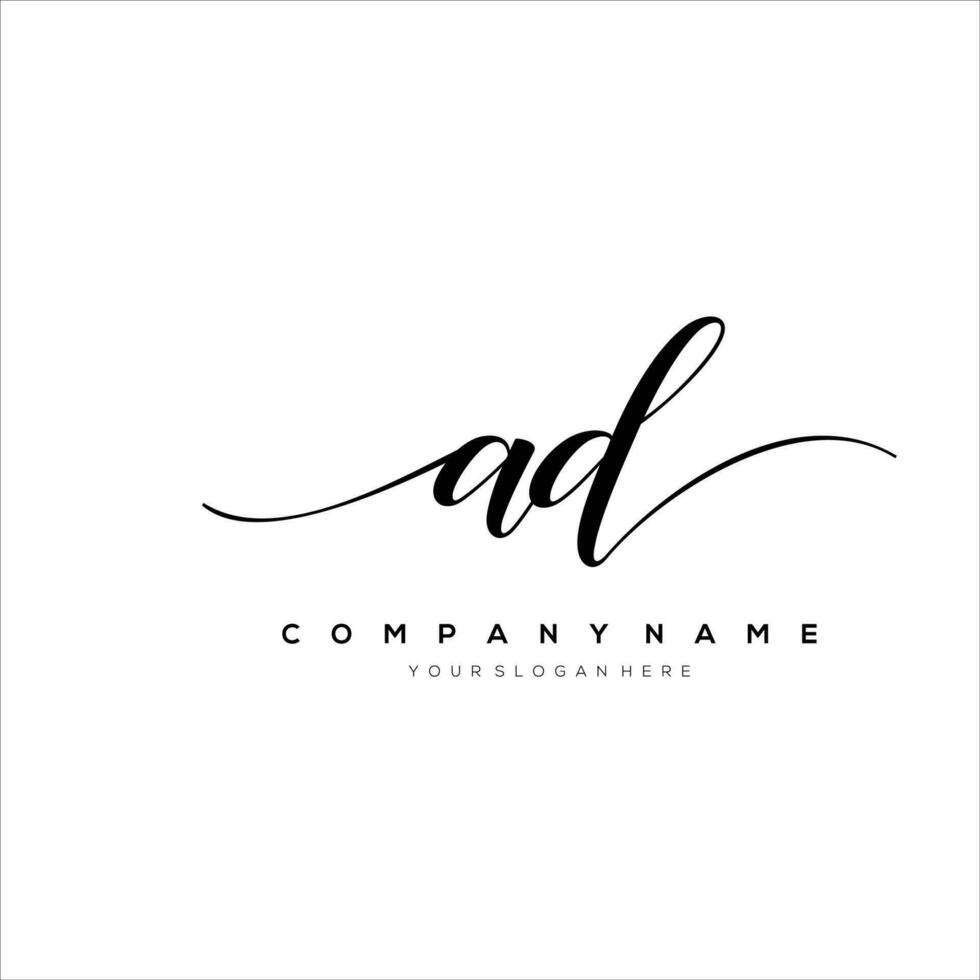 initiale lettre un d logo, fleur écriture logo conception, vecteur logo pour femmes beauté, salon, massage, cosmétique ou spa marque art.