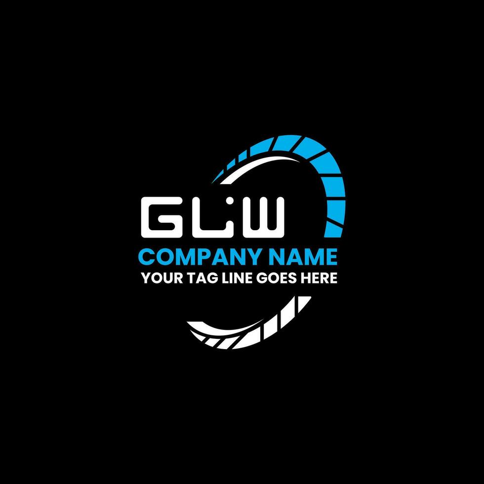 glw lettre logo Créatif conception avec vecteur graphique, glw Facile et moderne logo. glw luxueux alphabet conception