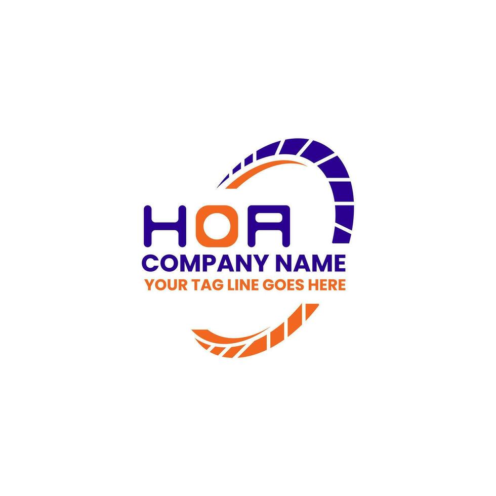 hoah lettre logo Créatif conception avec vecteur graphique, hoah Facile et moderne logo. hoah luxueux alphabet conception