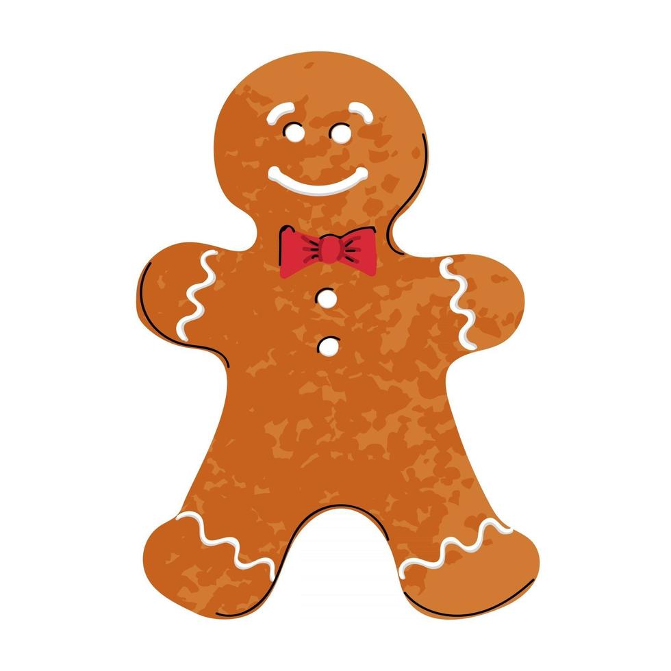Vector illustration colorée de biscuits de Noël isolé sur fond blanc