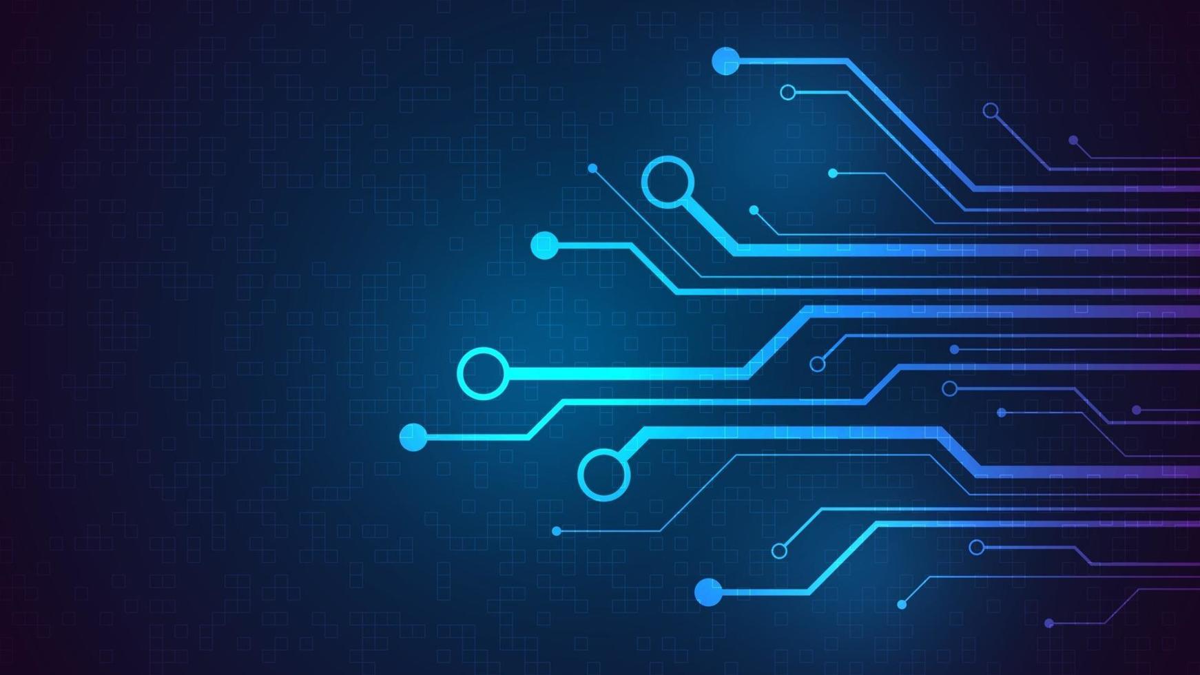 conception dans le concept de cartes de circuits électroniques. vecteur