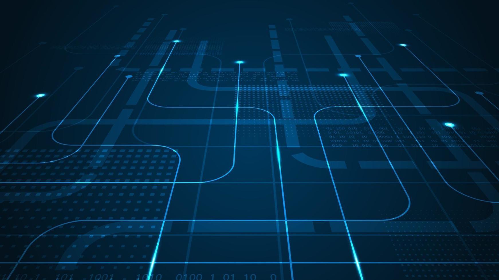 conception dans le concept de cartes de circuits électroniques. vecteur