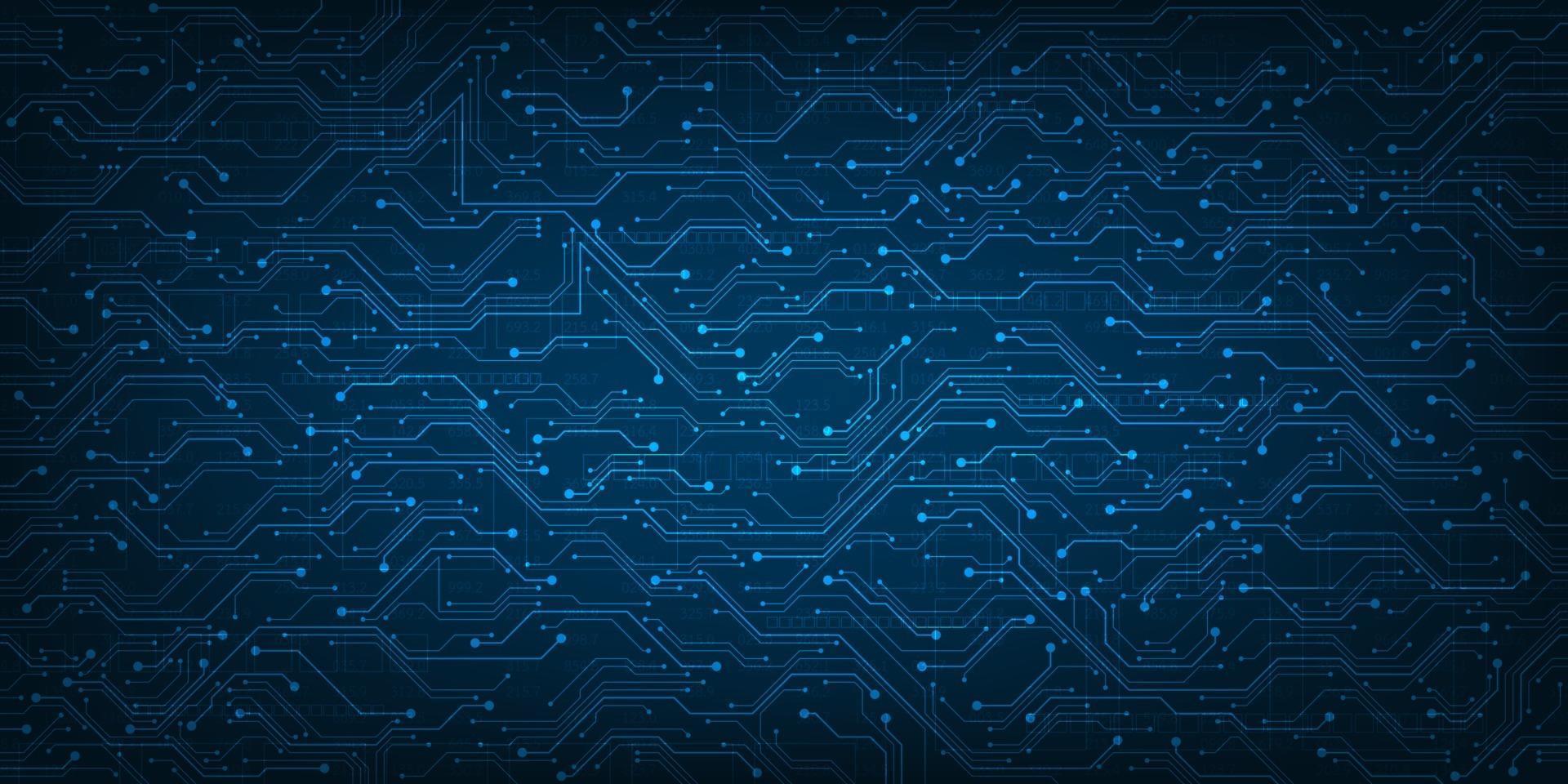 conception dans le concept de cartes de circuits électroniques. vecteur