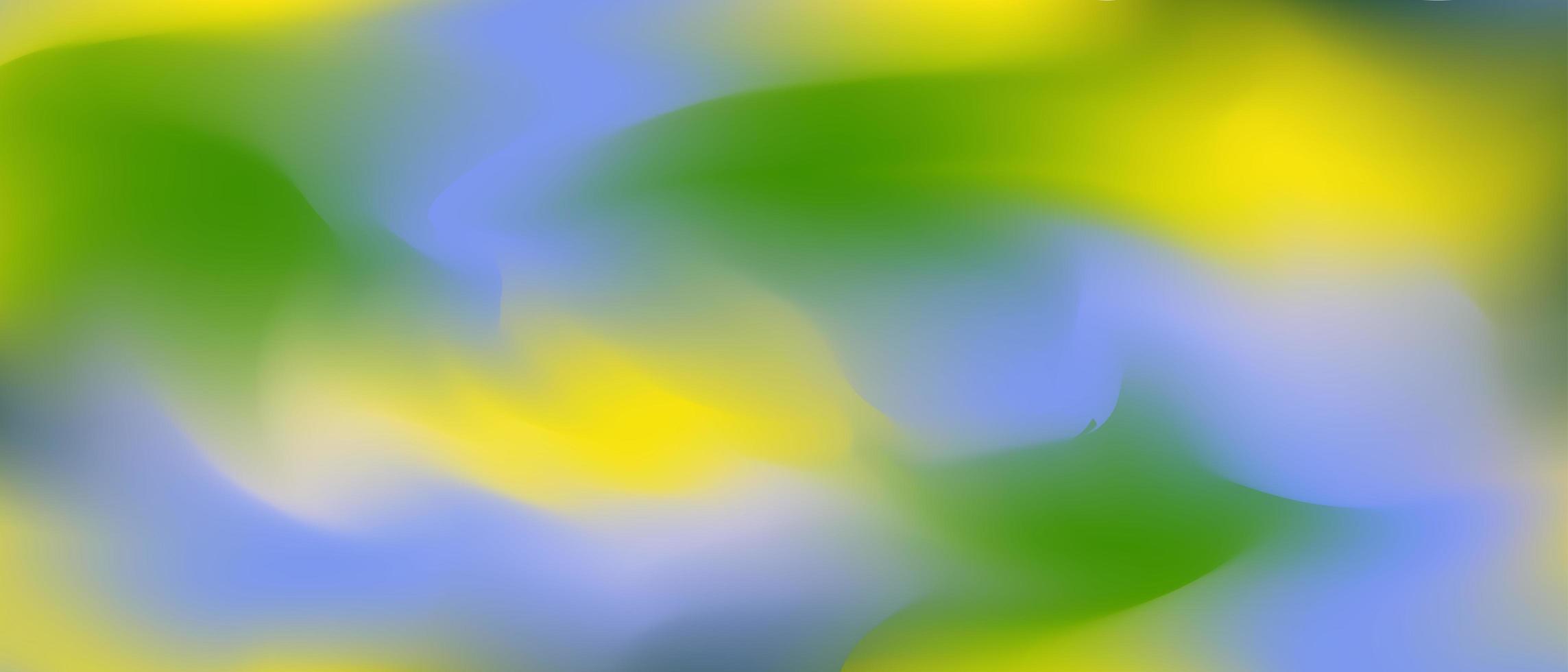 abstrait arrière-plan flou dégradé en bleu, vert, jaune, couleurs. vecteur