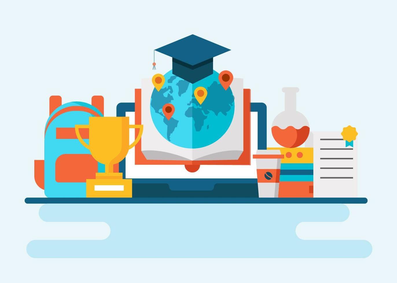 Global Education Concept Vector