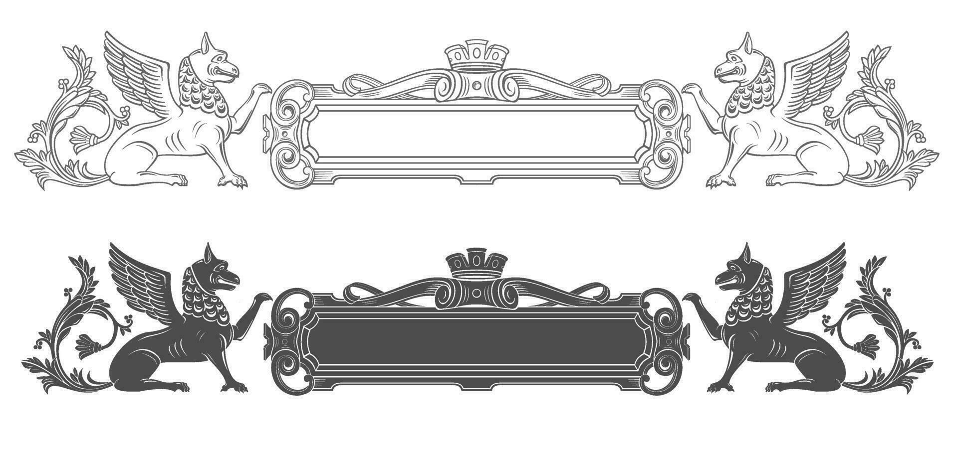 classique assiette bas le soulagement dans gravure technique vecteur