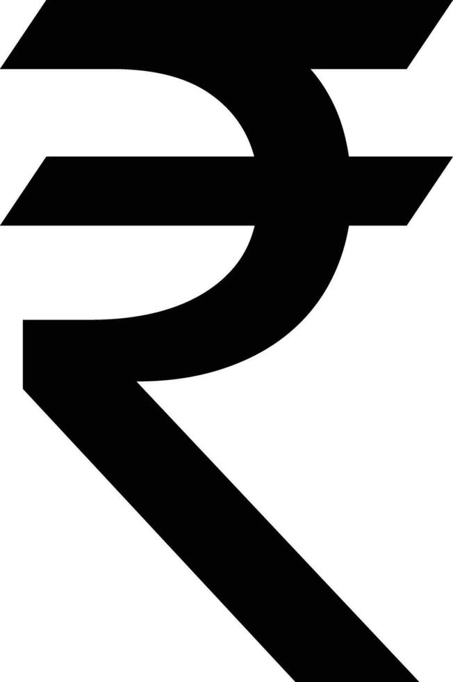 Indien roupie icône vecteur .Indien roupie devise symbole, inr argent icône