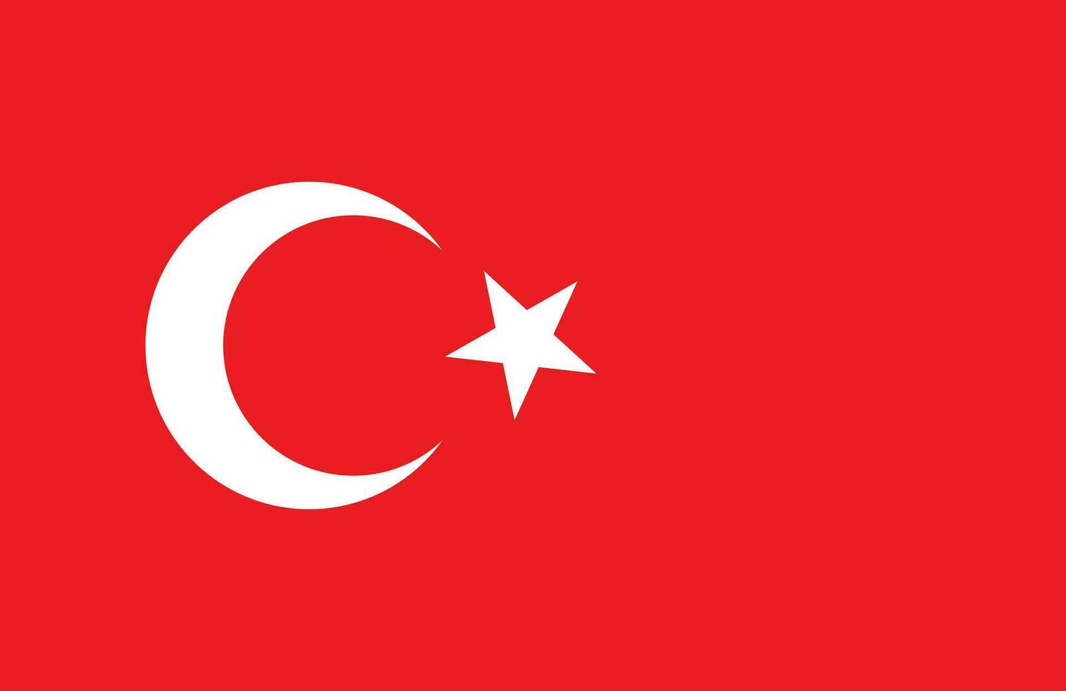 dinde drapeau vecteur . nationale turc drapeau