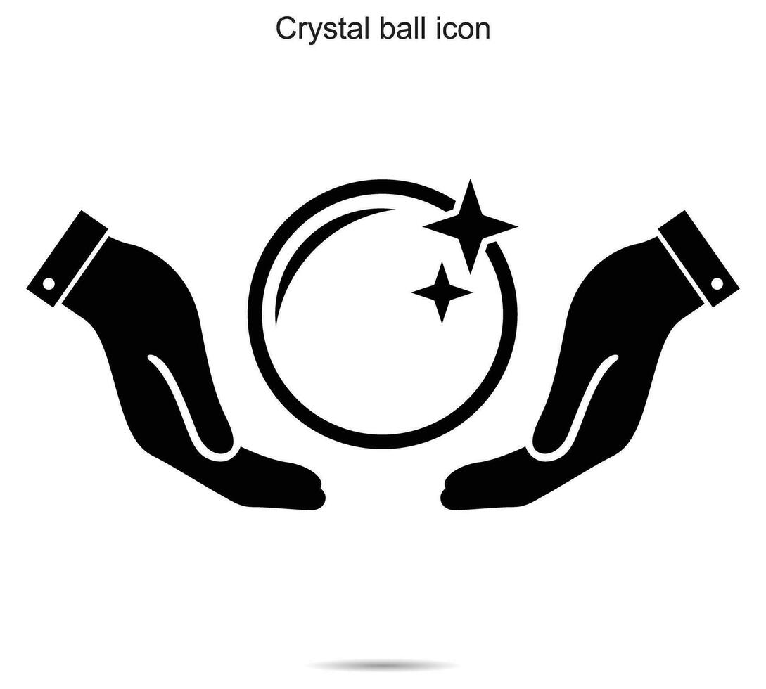 icône boule de cristal vecteur