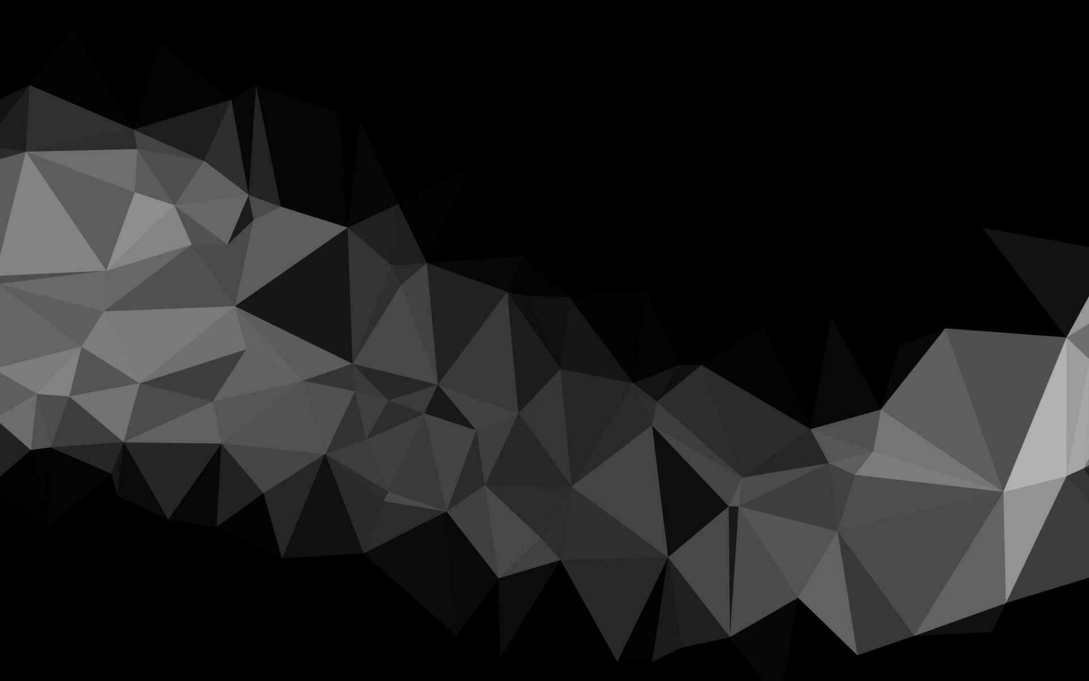 argent foncé, couverture low poly vectorielle grise. vecteur