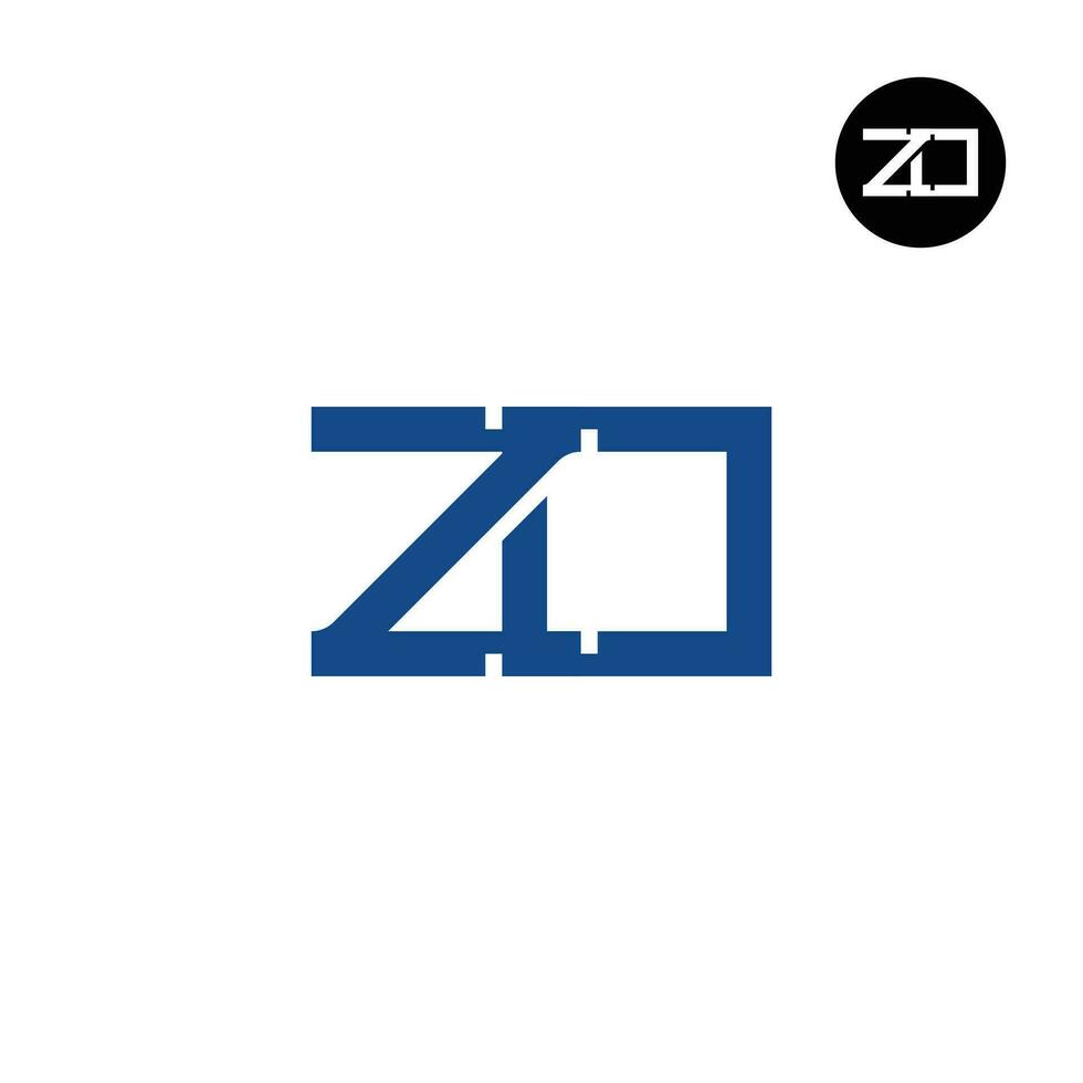 lettre zo monogramme logo conception vecteur